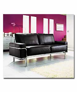 Cincinnati Black 3 Seater Sofa
