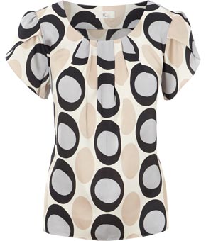 Unbranded Circle Spot Blouse