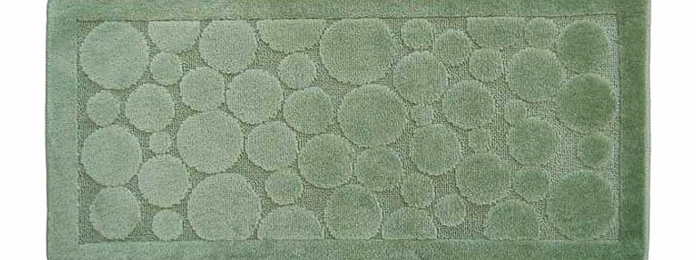 Unbranded Circles Bathmat 50x100cm - Green