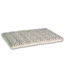 4ft 6in bombay tan mattress with stone reverse fabric. 100% cotton covers. Size of mattress