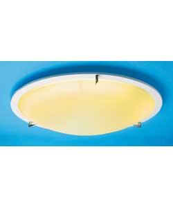Opal finish diffuser with white surround.Easy fit over existing ceiling rose.Light output equivalent