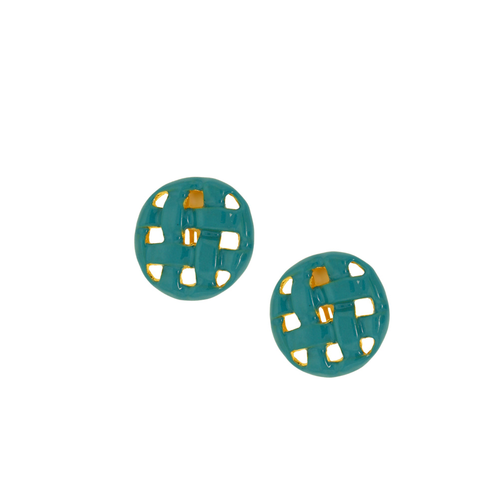 Unbranded Circular Lattice Clips - Turquoise