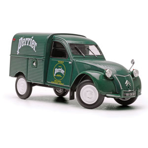 Norev has announced a 1/18 scale replica of the 1955 Citroen 2CV van finished with a Perrier livery.