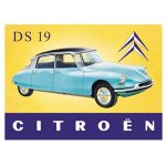 Citroen DS 19 tribute plaque