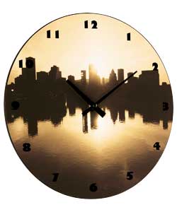 Unbranded City Skyline Wall Clock