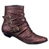 City Walk ankle boots made from scrunchy soft faux leather with casual folds, rounded toes, snug tex