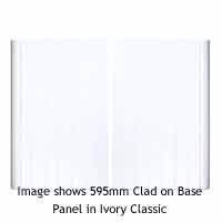 Clad-On End Panel - 595mm Wide Base End Panel x 2 Cottage Style