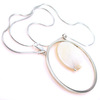 Unbranded Claire Wood Mother Of Pearl Pendant