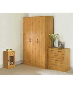 Unbranded Clara 3 Piece Bedroom Suite - Pine