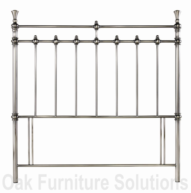 Unbranded Clara Antique Nickel Headboard - 135cm - Double