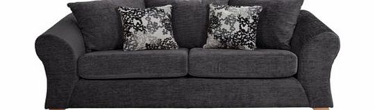 Unbranded Clara Large Sofa - Charcoal