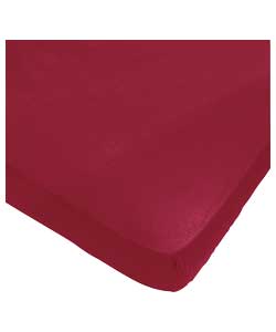 Unbranded Claret Egyptian Cotton Fitted Sheet - Kingsize
