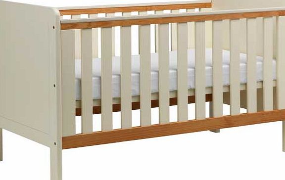 Unbranded Classic Two-Tone Cot - Pine