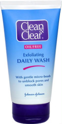 Clean and Clear Exfoliating Daily Wash contains ge
