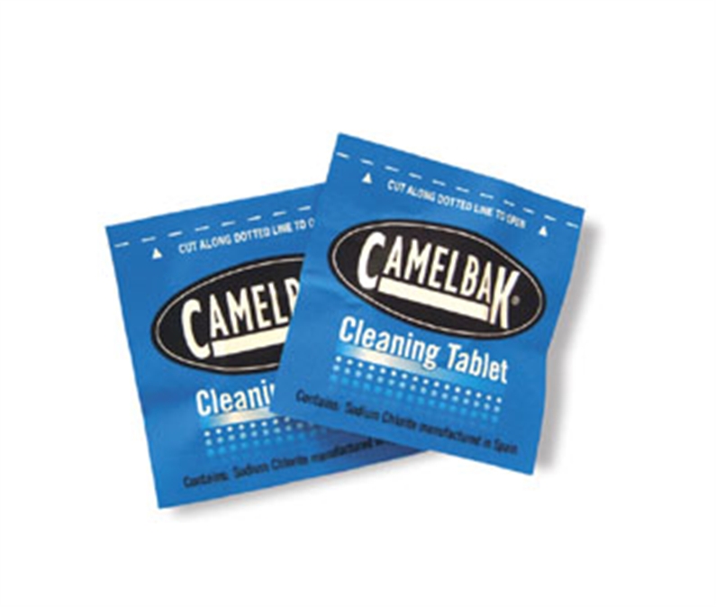 SPECIALLY FORMULATED TO HELP CLEAN OUT CAMELBAK RESERVOIRS, THESE NEW TABLETS WORK IN JUST A FEW