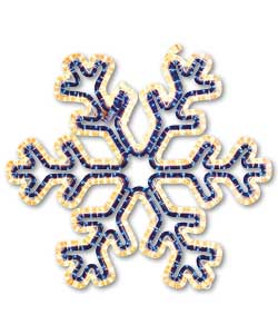 Clear and Blue Snowflake