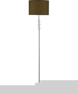 Unbranded Clear Ball Floor Lamp - Chocolate