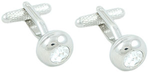 Unbranded Clear Crystal Ladies Cufflinks