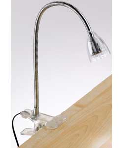 Unbranded Clear LED Clip Desk Lamp