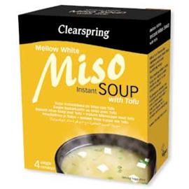 Unbranded Clearspring Mellow White Miso Soup   Tofu - 4x10g