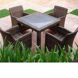 Unbranded Cleo Square Dining Table 96cm - Cappuccino