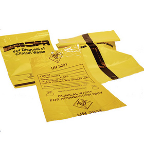 Unbranded Clinical Waste Bag with Self Seal Strip (Pk 100)