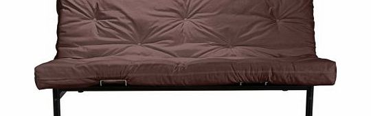 Unbranded Clive Black Metal Futon Sofa Bed with Mattress -