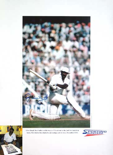 Unbranded Clive Lloyd signed limited edition print - WAS andpound;79.99