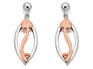 Unbranded Clogau Silver and 9ct Rose Gold Thru These Eyes