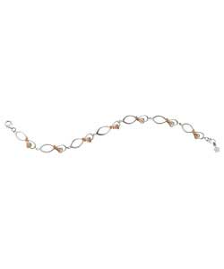 Clogau Sterling Silver and 9ct Rose Gold Link Bracelet