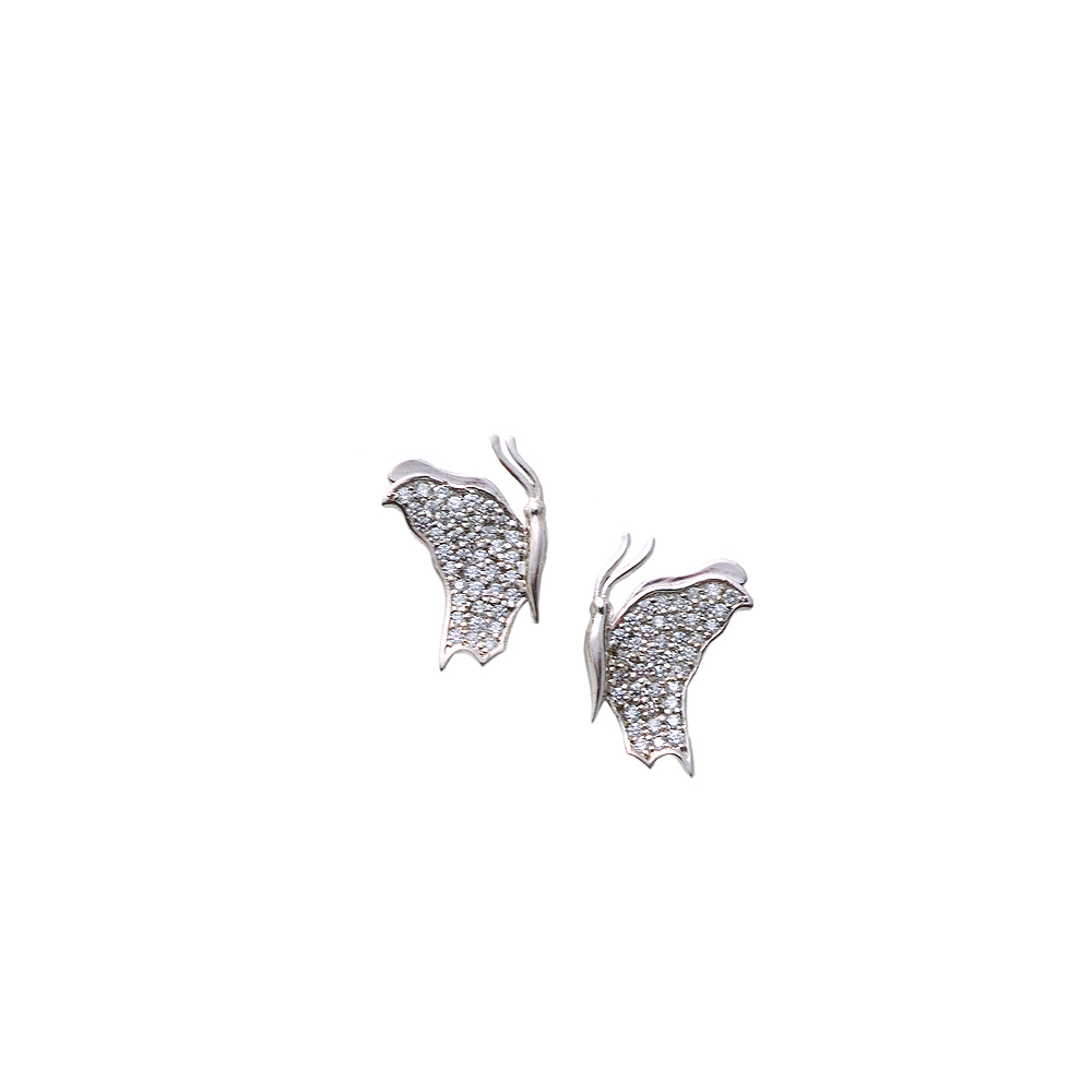 Unbranded Closed Wing Butterfly Studs