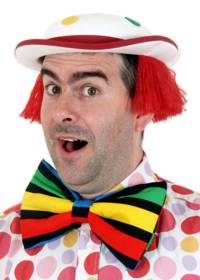 Clown Hat Spotty with wool hair