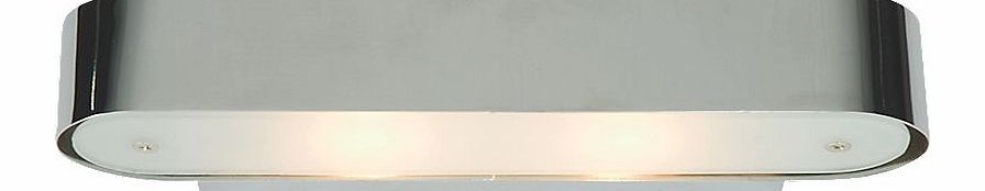 Unbranded Clubb 2-Light Wall Light Brushed Chrome 25W 50190