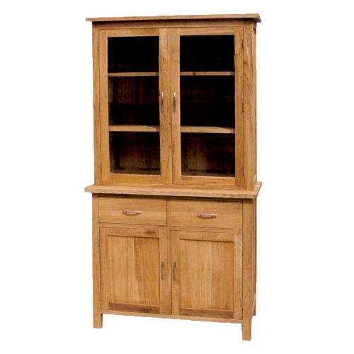 Unbranded Coach House Brooklyn Oak Glazed Bookcase with