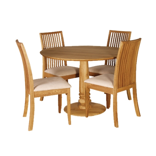 Unbranded Coach House Jupiter Round Oak Dining Table -