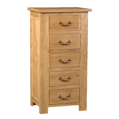 Unbranded Coach House Quebec Oak 5 Drawer Chest