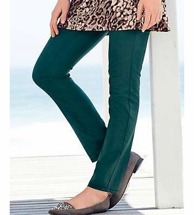 Stride out in style in these fashionable, coloured, coated jeans. Straight, slim leg styling to flatter any figure. Also featuring front button and zip fastening, two back pockets and front zip trim detail. Jeans Features: Washable 97% Cotton, 3% Ela