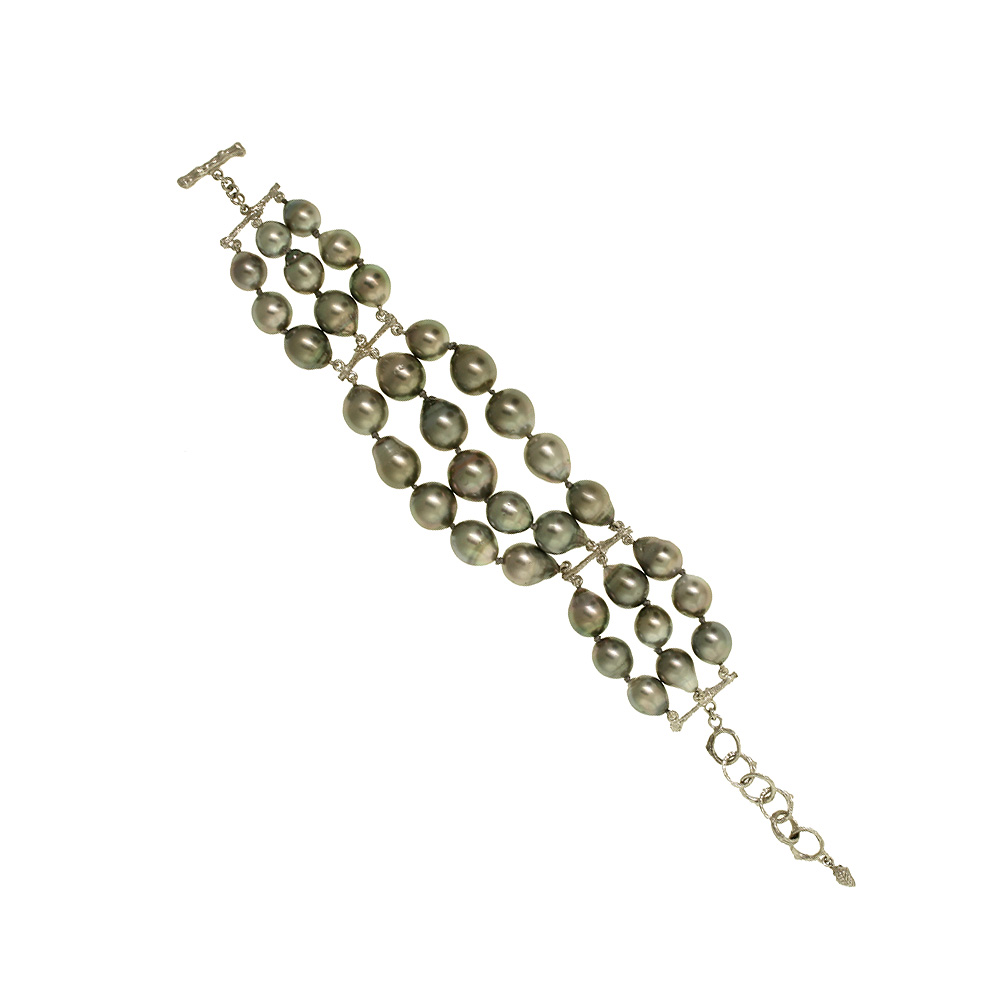 Unbranded Cobweb Bracelet - Tahitian Pearl