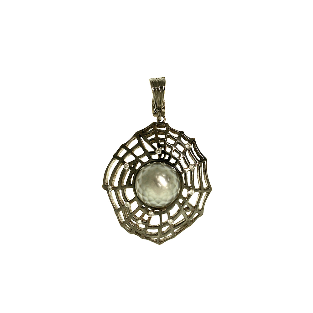 Unbranded Cobweb Pendant - Tahitian Pearl