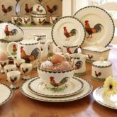 Designed in the UK, this charming hand-decorated tableware is perfect for a country-style kitchen. A