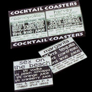 Unbranded Cocktail Recipe Coasters