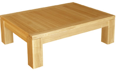 Unbranded COFFEE TABLE PLAIN SMALL OILED HARDWOOD ACORN