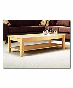 Coffee Table with Milky Glass