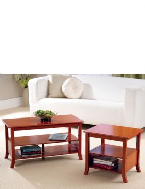 NEW! RICHMOND RANGE. Coffee Table with under shelf. Made from Rubberwood with Mahogany veneer. Dimen