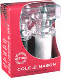 Cole and Mason 505 Pepper Mill/Salt Mill Gift Set Clr