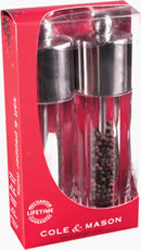 Cole and Mason Cologne Pepper Mill/Salt Mill Gift Set