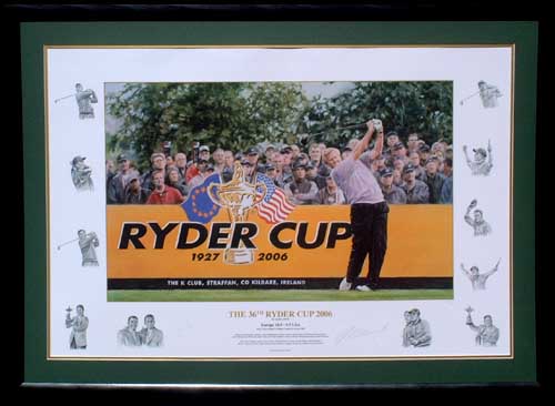 Unbranded Colin Montgomerie signed and framed 36th Ryder Cup print