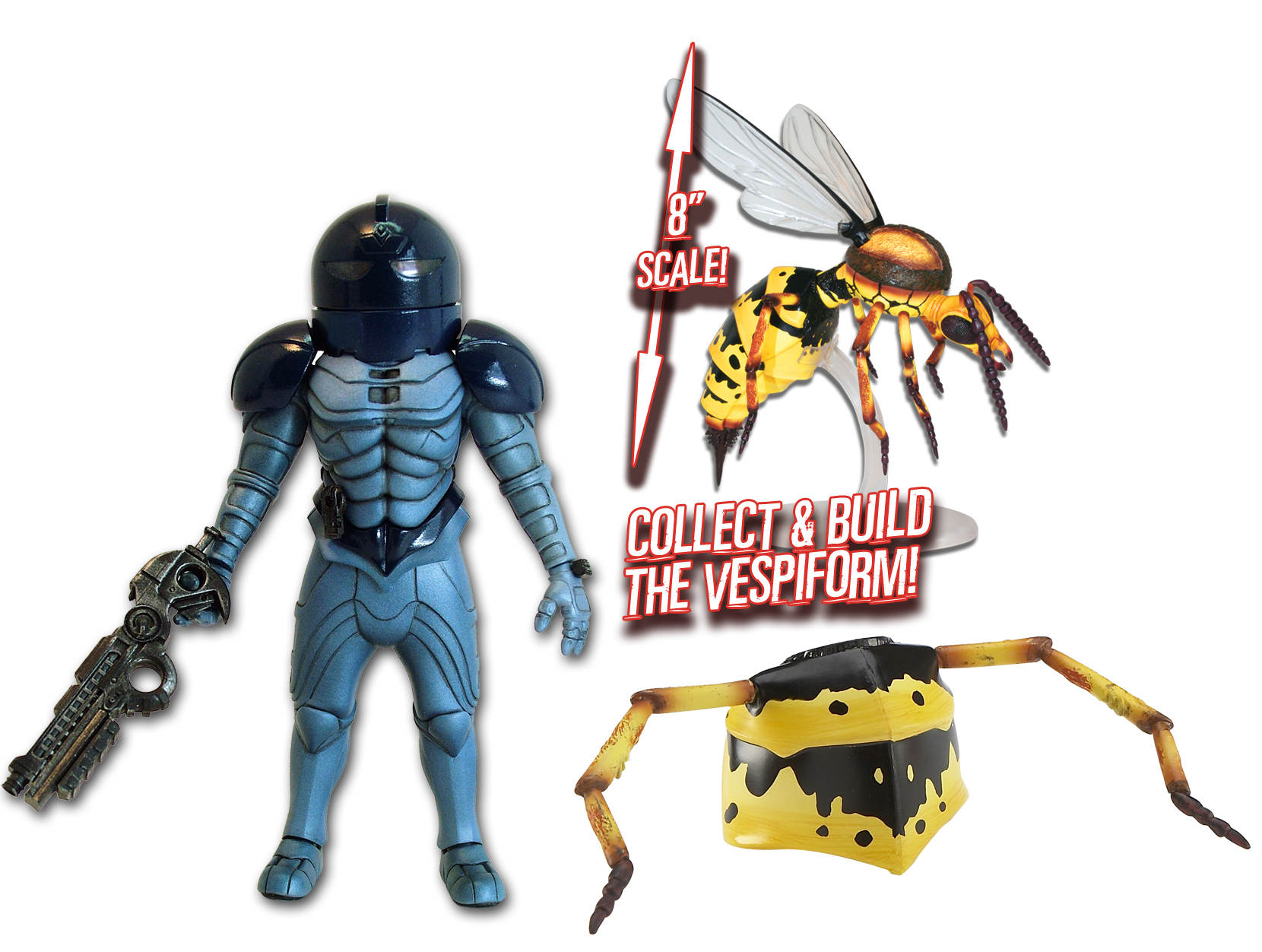 Unbranded Collect and Build Series 4 Figs-sontaran Commander