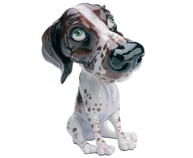Unbranded Collectable Ceramic Dogs - Pointer - Liver and