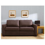 The Colorado leather sofa bed comes in brown, and has wooden feet.  The fixed cover is made from cor